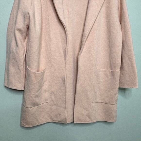 J Crew Sophie Open Front Sweater Blazer Wool Blend Blush S - Picture 7 of 10